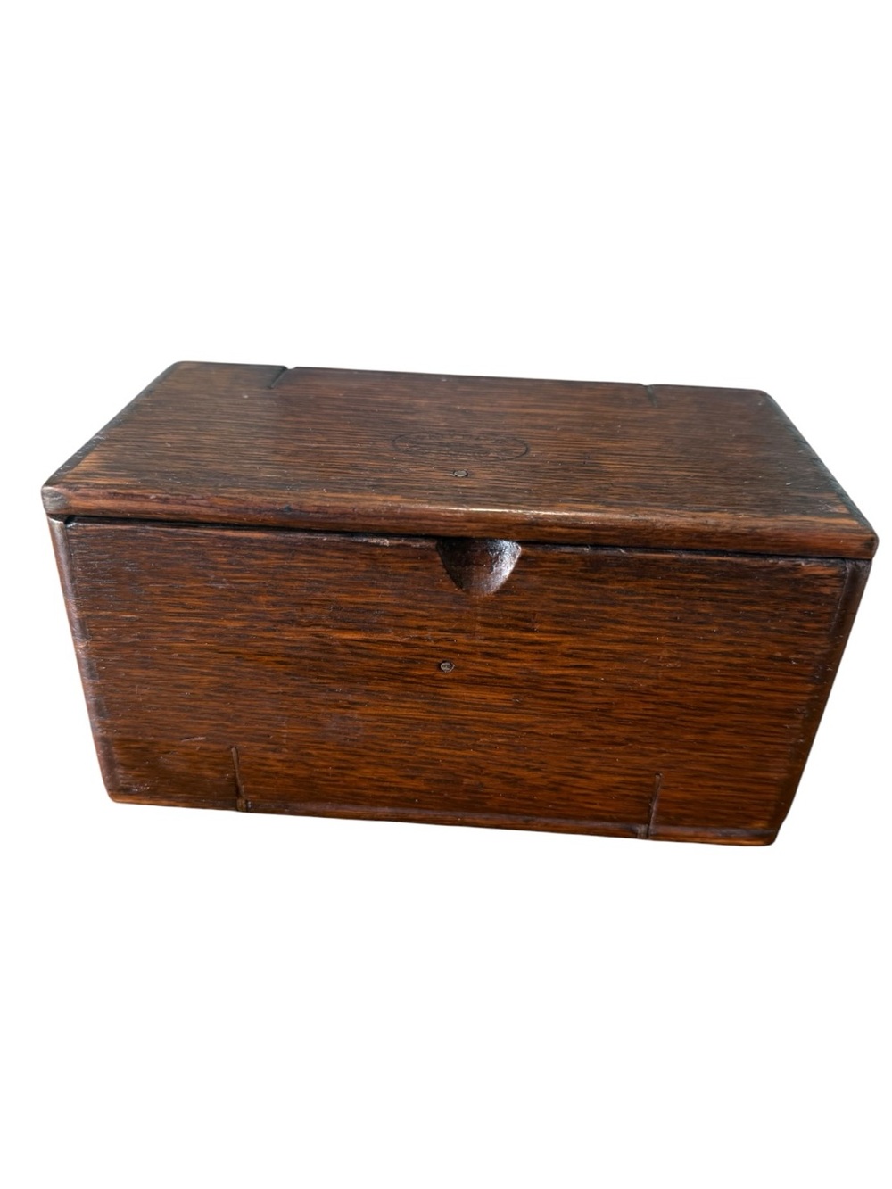Antique 1889 Oak Singer Sewing Machine Puzzle Box No Attachments Purple Velvet